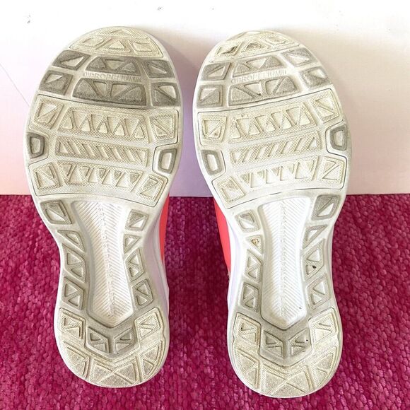 APL Techloom Bliss Running Athletic Shoes White/Cream/Neon Coral Orange 6.5 - Picture 8 of 11